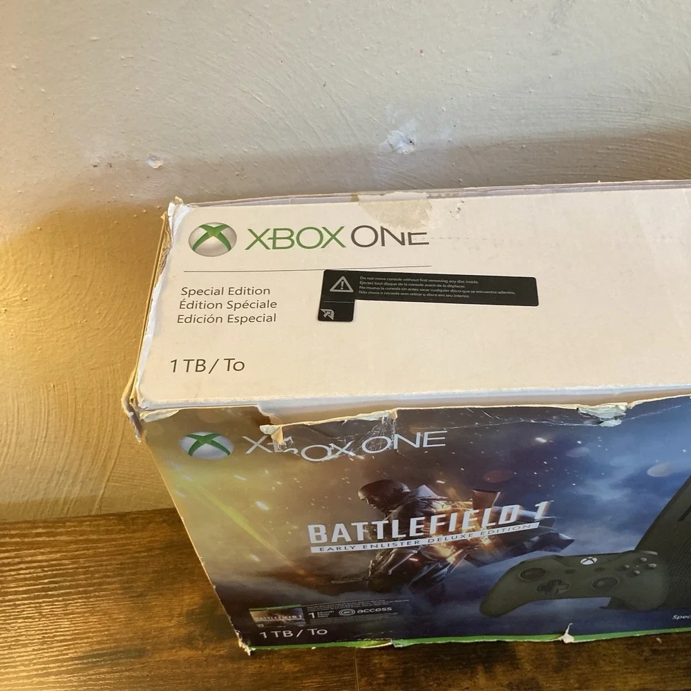 XBOX ONE S - Battlefield 1 Early Enlister Deluxe Edition - EMPTY BOX & INSERTS!!